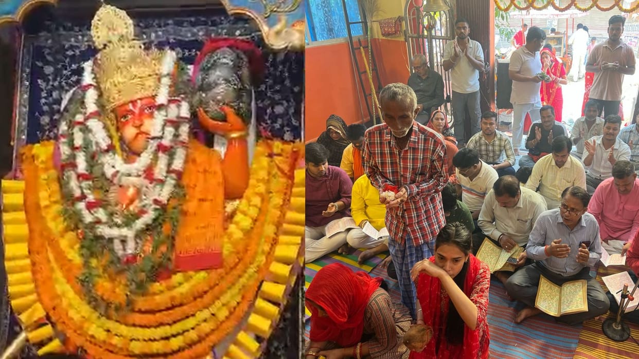 Lord Hanuman birthday celebrated with great pomp religious event held at Mahavir temple