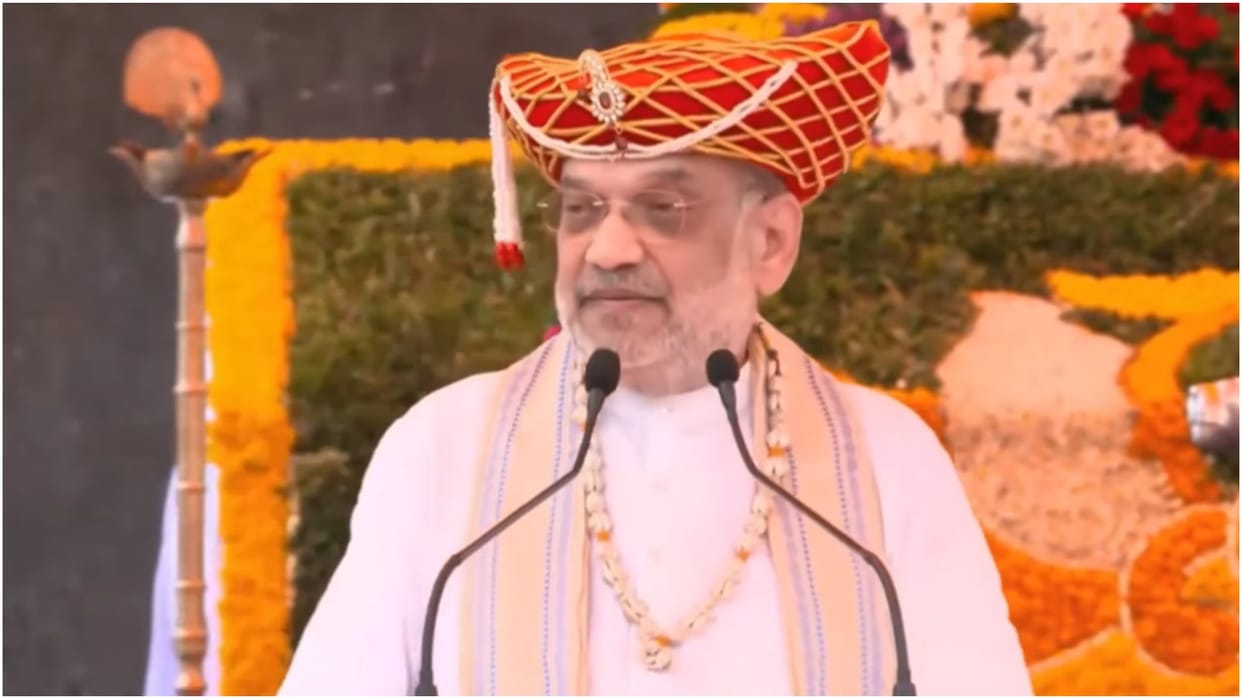 Aurangzeb was defeated by the Marathas in Maharashtra itself and was buried in this land, Amit Shah in Raigarh
