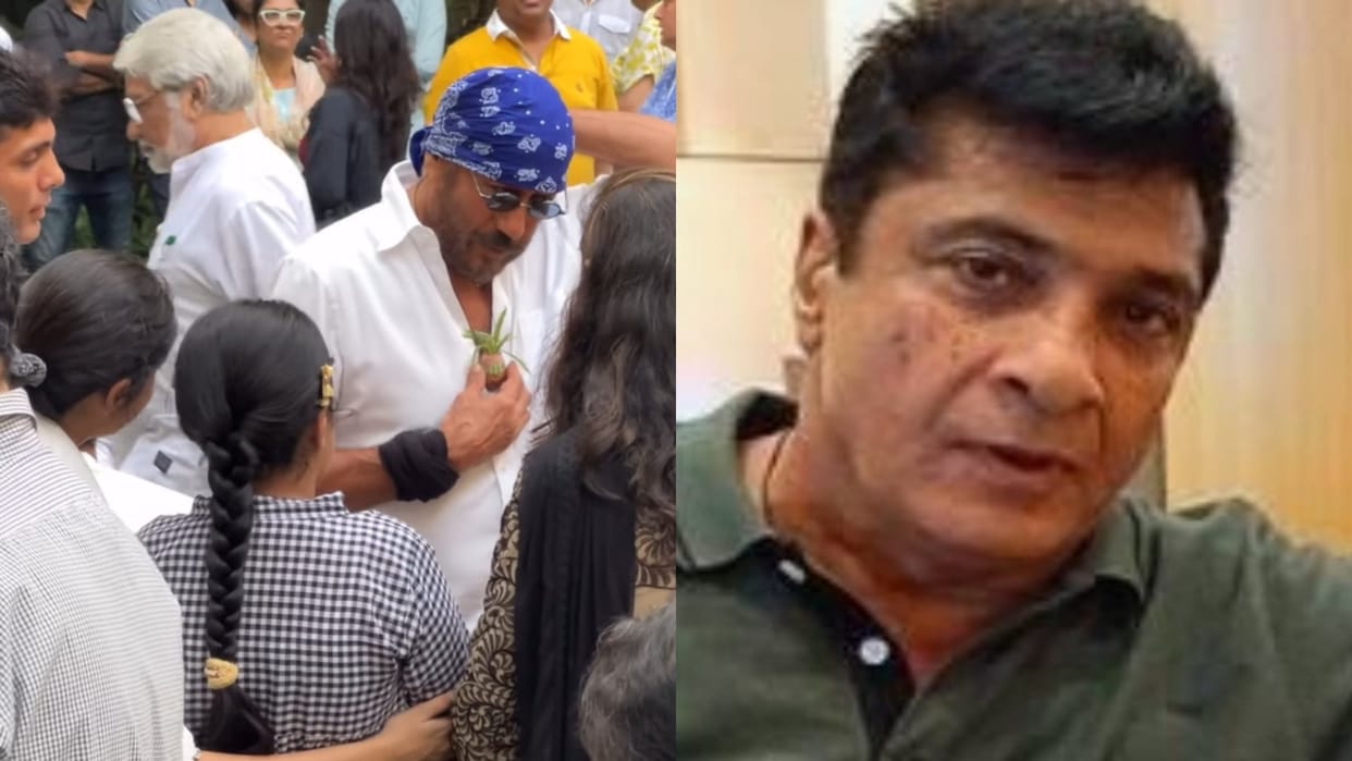 Jackie Shroff and other celebs at late film maker Saleem Akhtar prayer Meeting