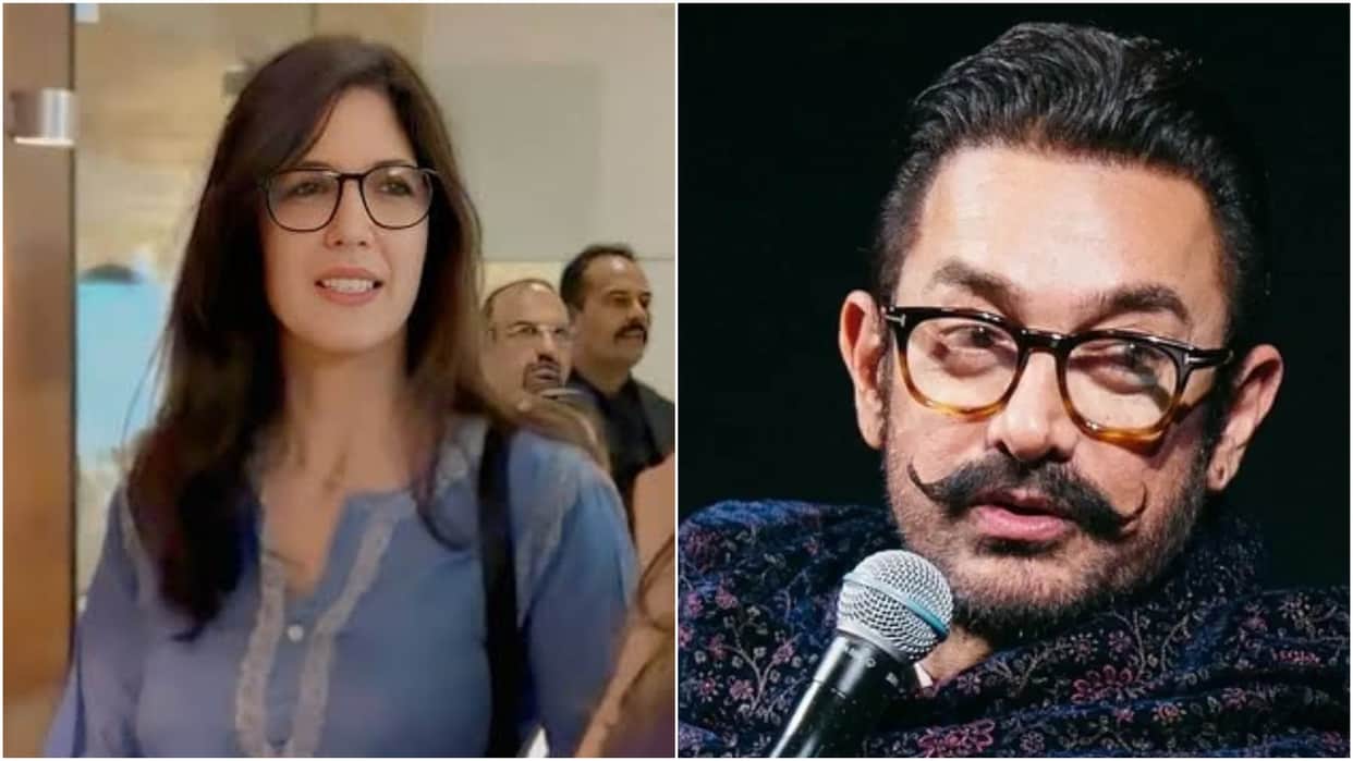Aamir Khan and her girlfriend Gauri Spratt age gap both seen together holding hands
