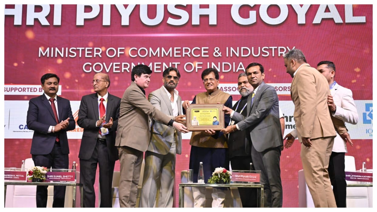 union minister piyush goyal appeal from industry Reduce import dependency focus on green construction modular