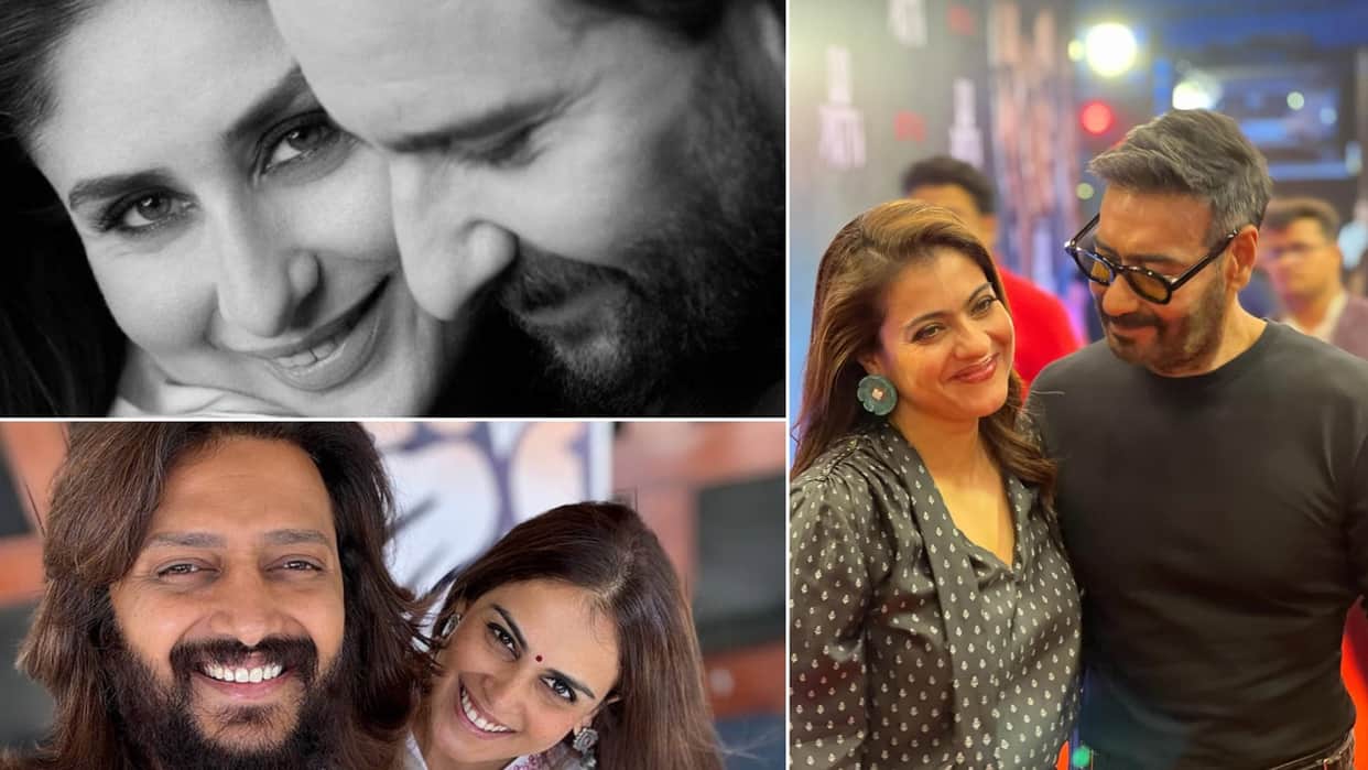 Real-Life Bollywood Couples Who Failed On Screen Kareena Kapoor Saif Ali Khan Ajay Devgn Kajol