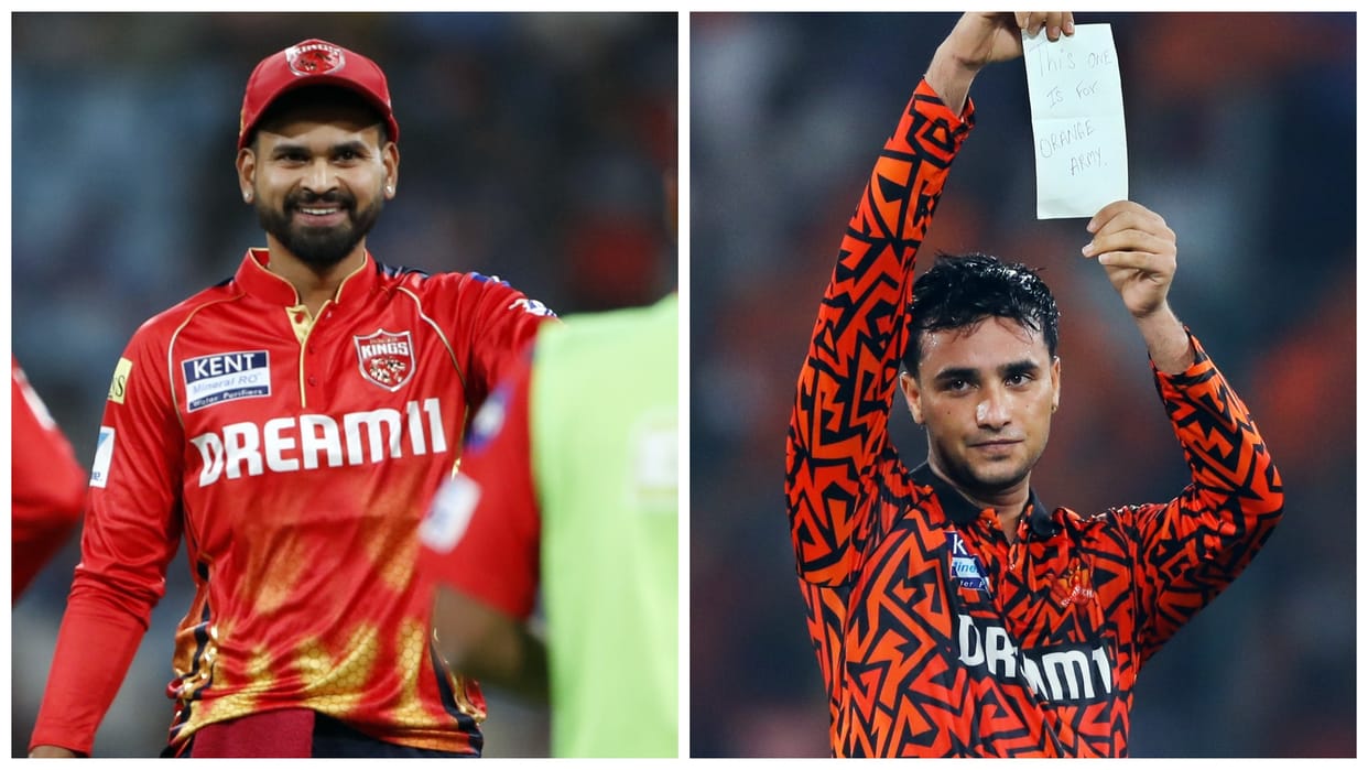 SRH vs PBKS: Shreyas Iyer surprise to see paper in Abhishek Sharma hand, Watch PBKS captain reaction video IPL