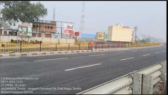 Eight black spots on Agra-Etawah National Highway underpasses will be built construction will start from next
