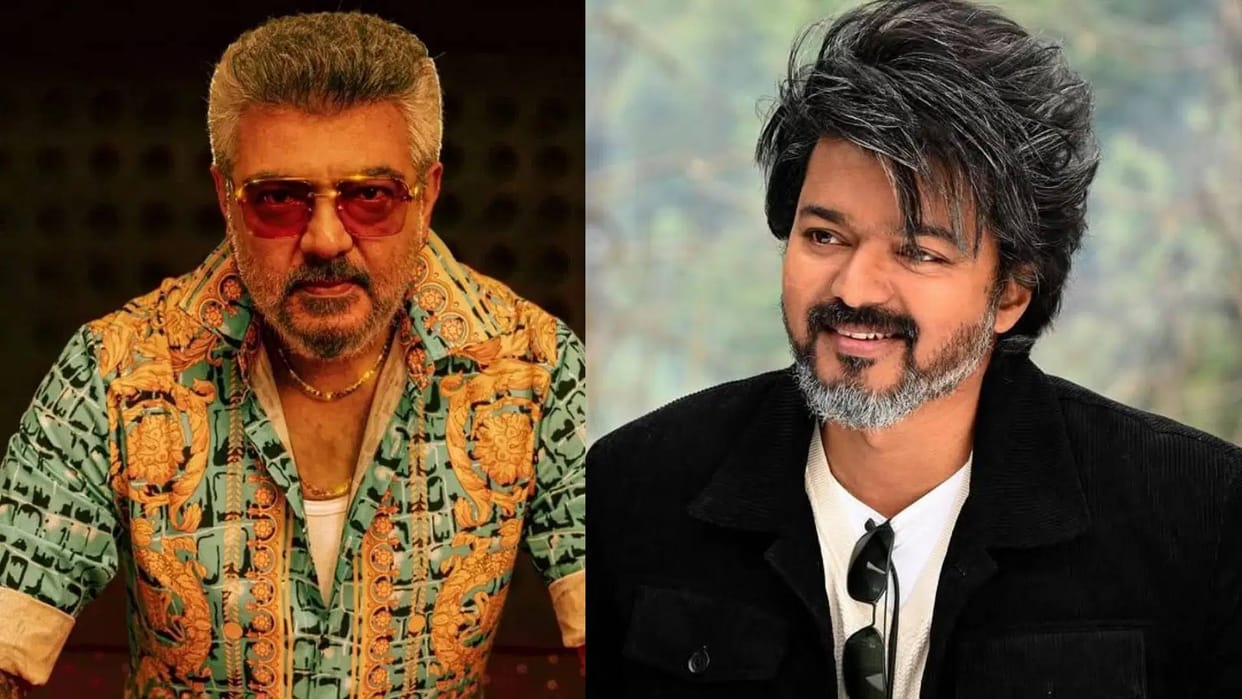 Vijay and Ajith Kumar fans beat each other up at film Good Bad Ugly screening in Kerala video goes viral
