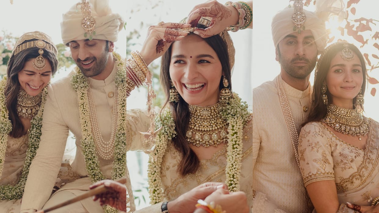 Alia-Ranbir Wedding anniversary special wedding look of alia bhatt