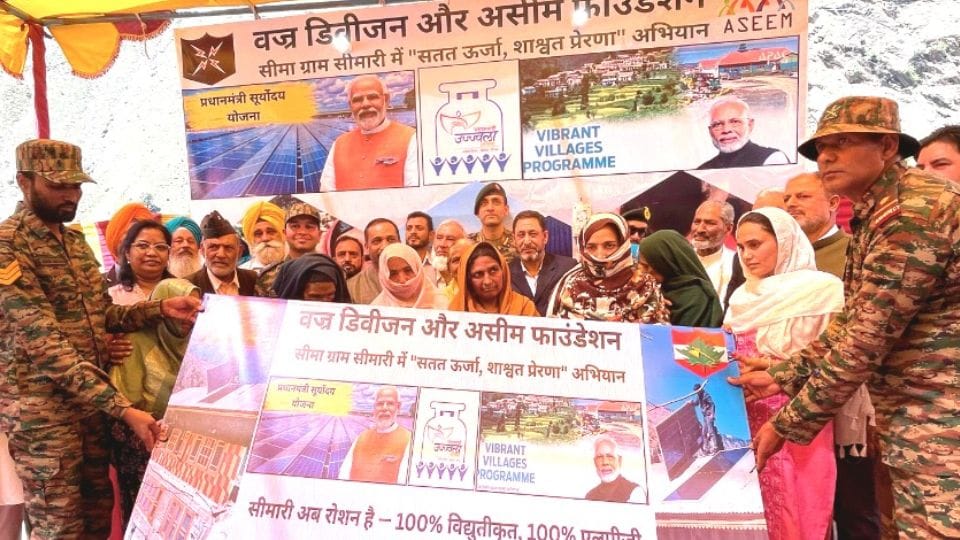 Electricity was arranged in India's first polling booth in village Simari