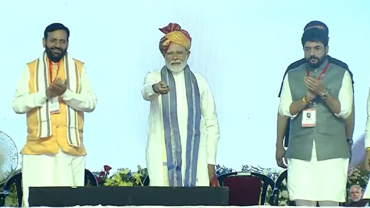 Modi gave the gift of development projects worth 10 thousand crores to Haryana, Haryana News