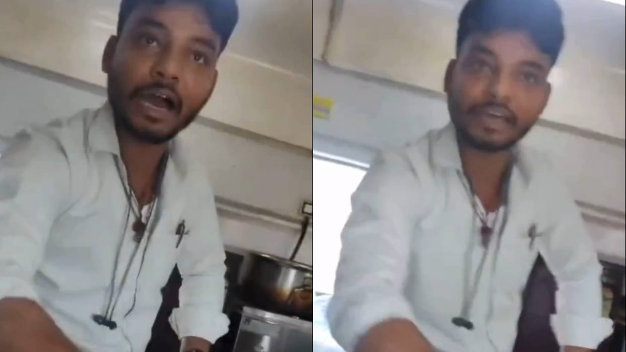 There was scam going on regarding food in the train the pantry boy got agitated when the passenger complained