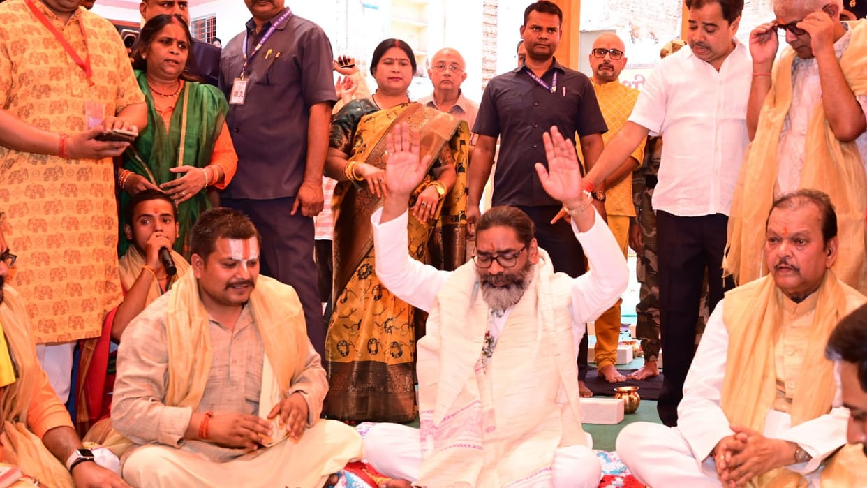Jharkhand: Foundation stone laid for the renovation work of Tapovan Temple in Ranchi
