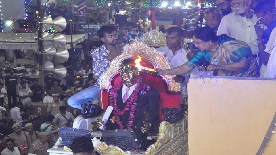 grand procession was organized on Ambedkar Jayanti