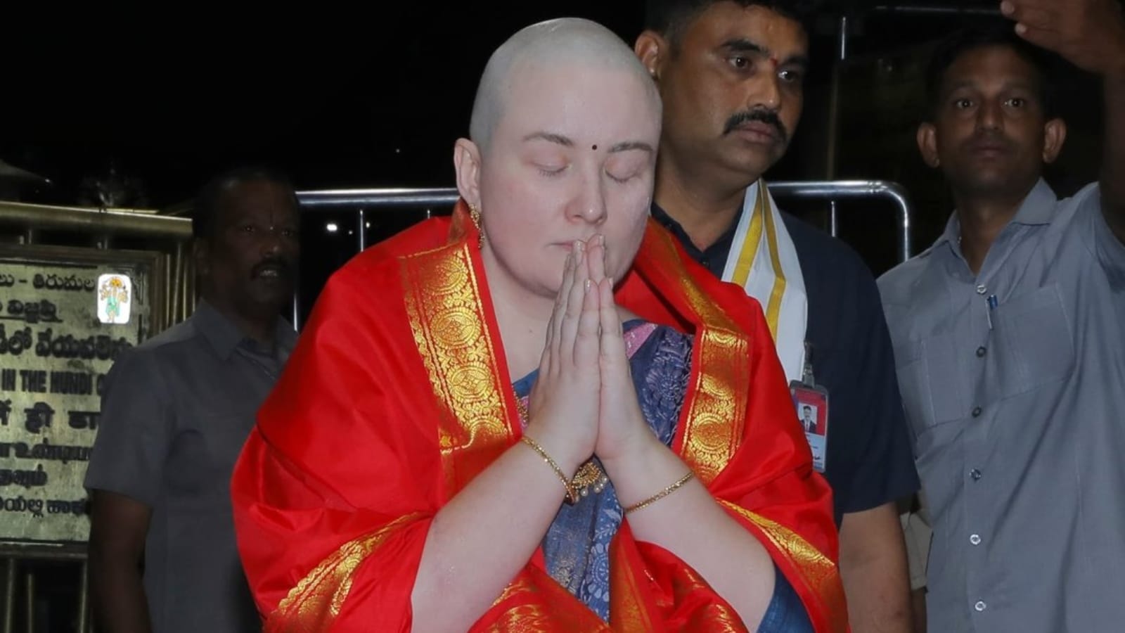 Andhra Pradesh Deputy CM Pawan Kalyan wife fulfilled her vow at Tirumala