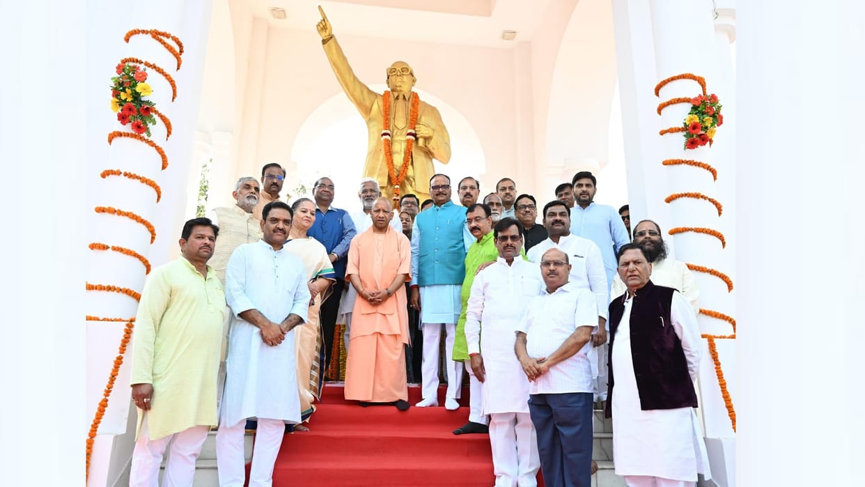 Chief Minister Yogi Adityanath paid tribute on Ambedkar Jayanti.