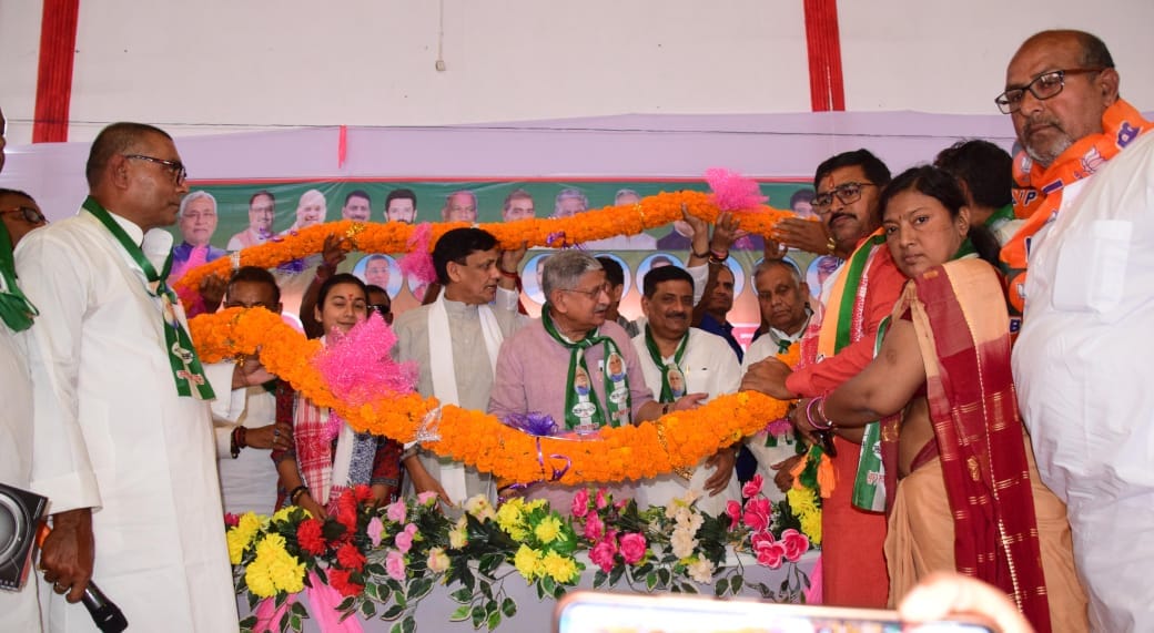 Bihar News: NDA meeting in Samastipur, conference: Lalan Singh, Sanjay Jha, JDU, BJP, Grand Alliance, Nitish K