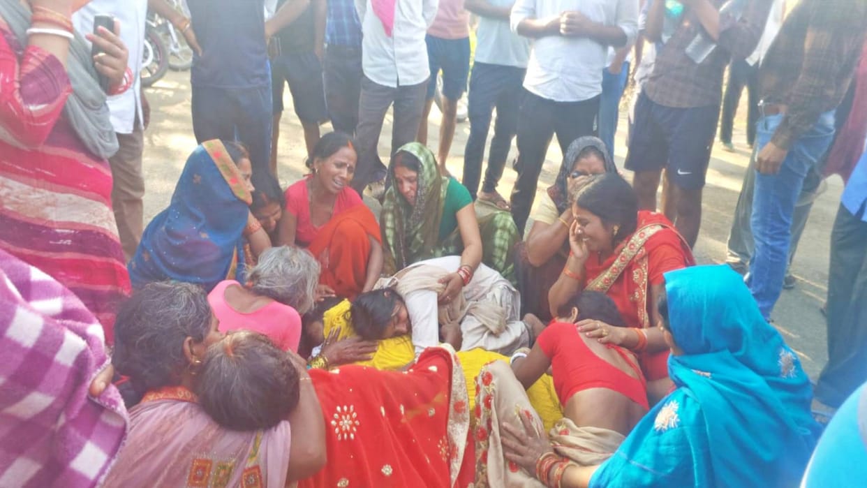 Patna Road Accident Bike rider dies after being hit by an unknown vehicle