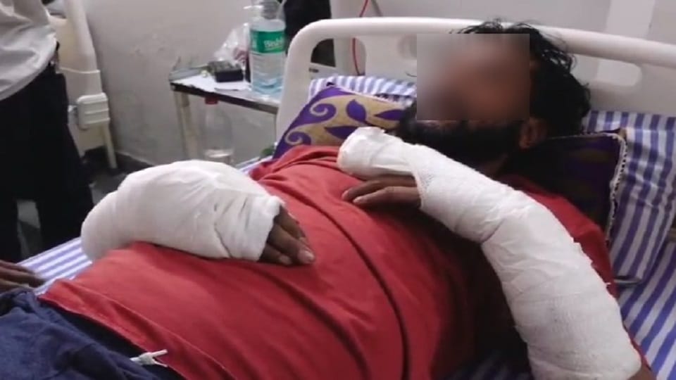 man followed his sister to her house brother and others broke his hands and legs
