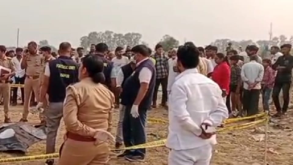 Woman was murdered with a sharp weapon and her body was thrown near a cemetery In Hapur