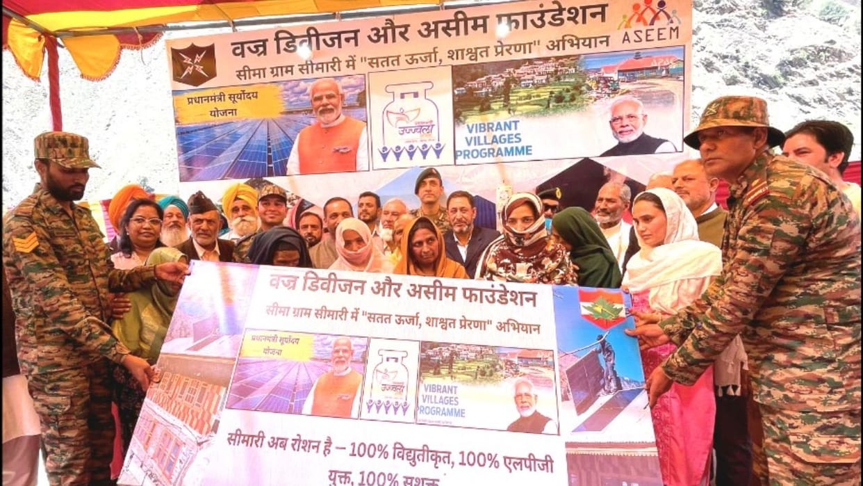 Electricity came to Simari, the country's first border village