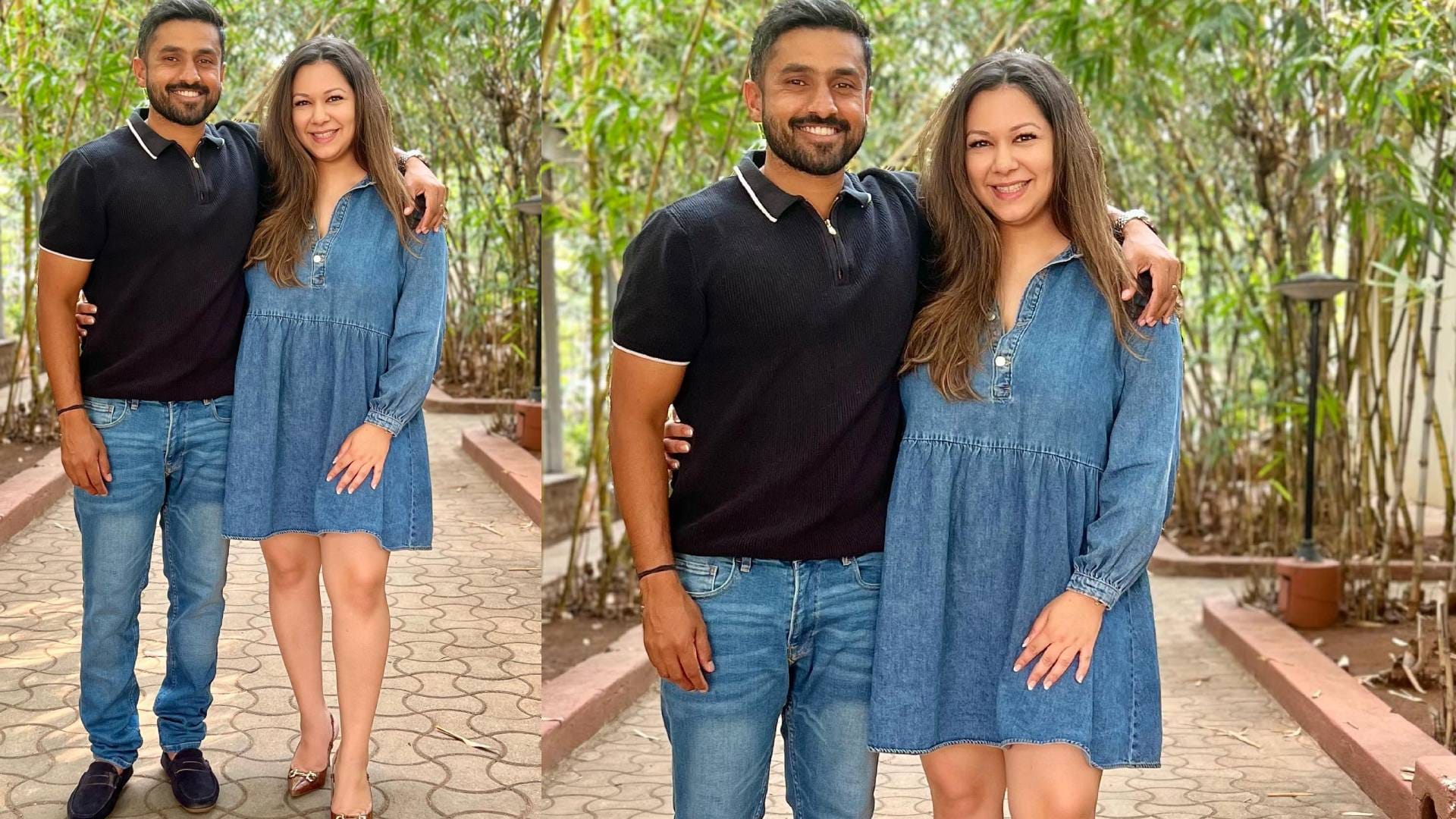 IPL 2025 Delhi Capitals player karun nair wife sanaya tankariwala photos viral disprj