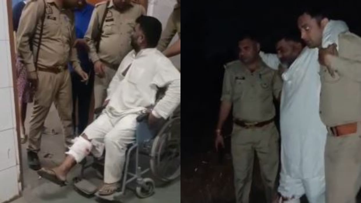 Police encounter with animal smugglers in Puranpur Pilibhit