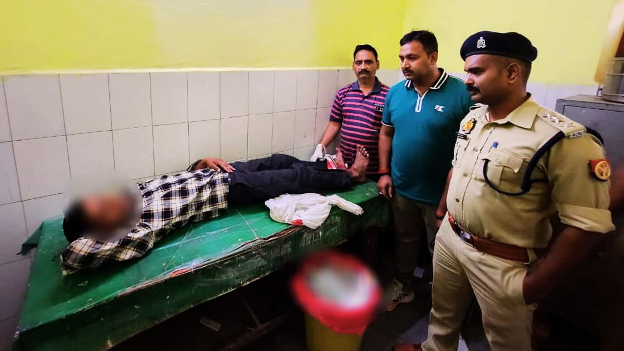 encounter in ghazipur Criminal bounty 50 000 rupees arrested accused in double murder