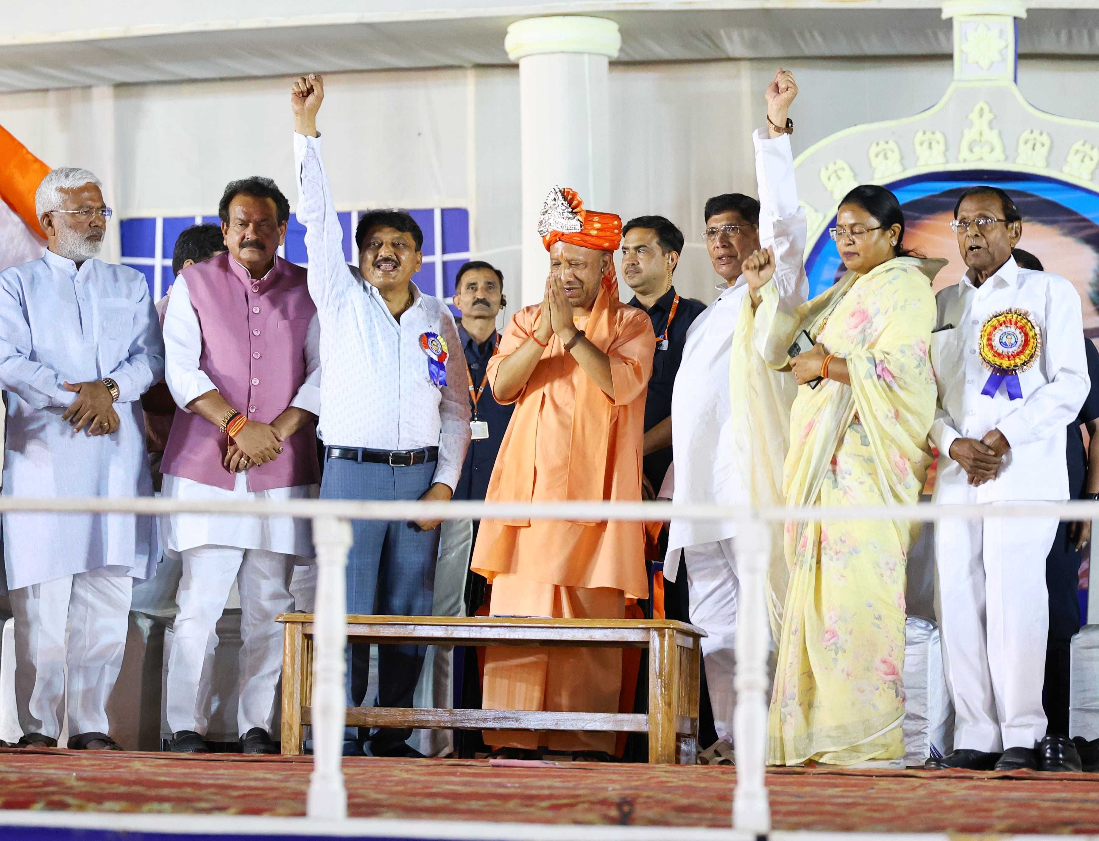 Chief Minister Yogi Adityanath attacked SP-Congress in Bhimnagari organized on Ambedkar Jayanti