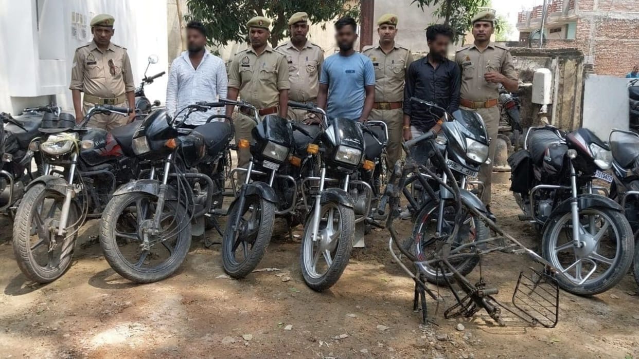 Inter-district bike theft gang exposed three thieves including garage owner arrested