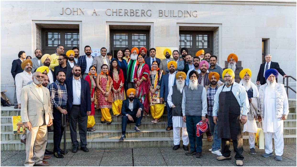 Baisakhi celebrated in US, Bhangra and Gidda took place in Olympia, Indian American Sikhs were drenched in joy