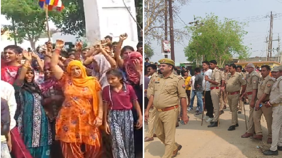 Ruckus over removal of BR Ambedkar s flag in Bulandshahr