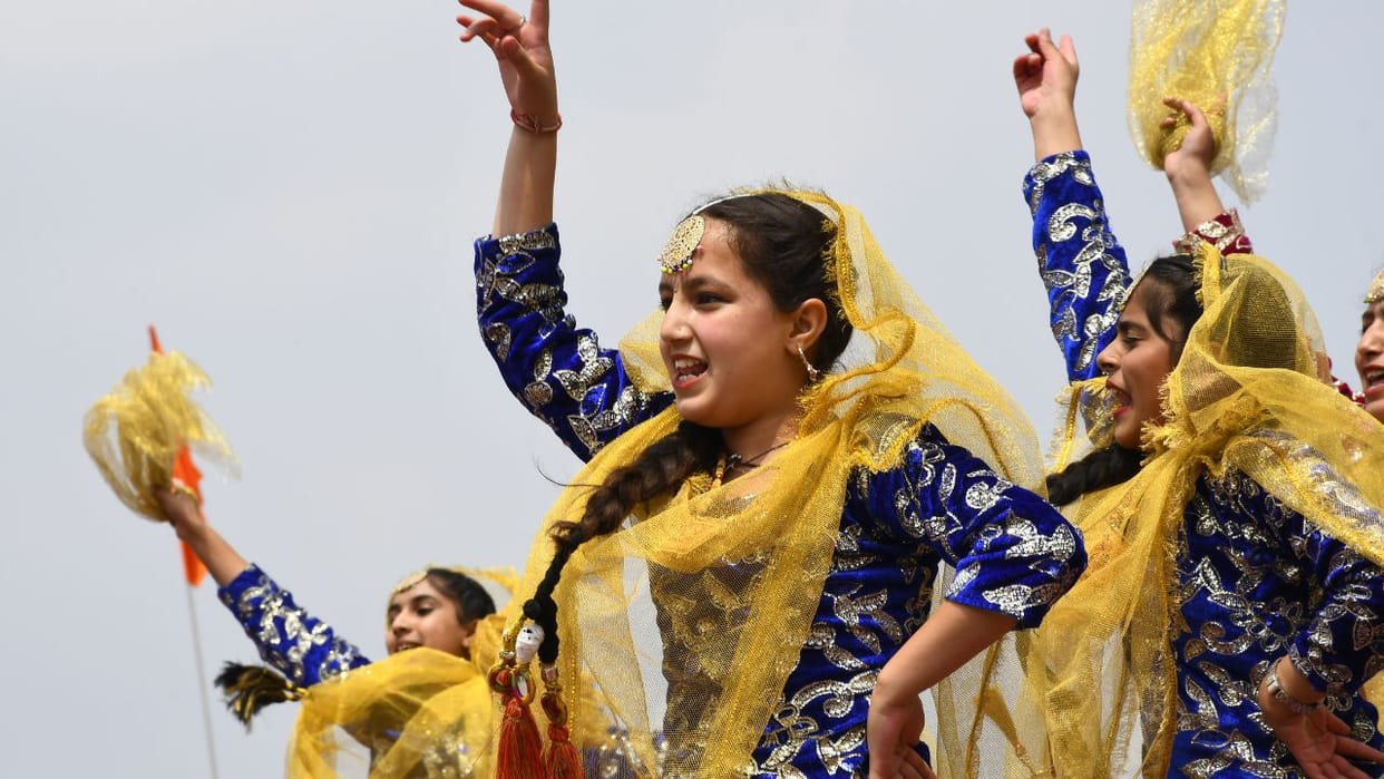 Himachal Day Colours of culture on the Ridge Giddha was also performed along with Nati and Luddi