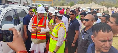 Rishikesh-Karnprayag Rail Line longest tunnel Breakthrough in Janasu Pauri CM Dhami and Railway Minister reach