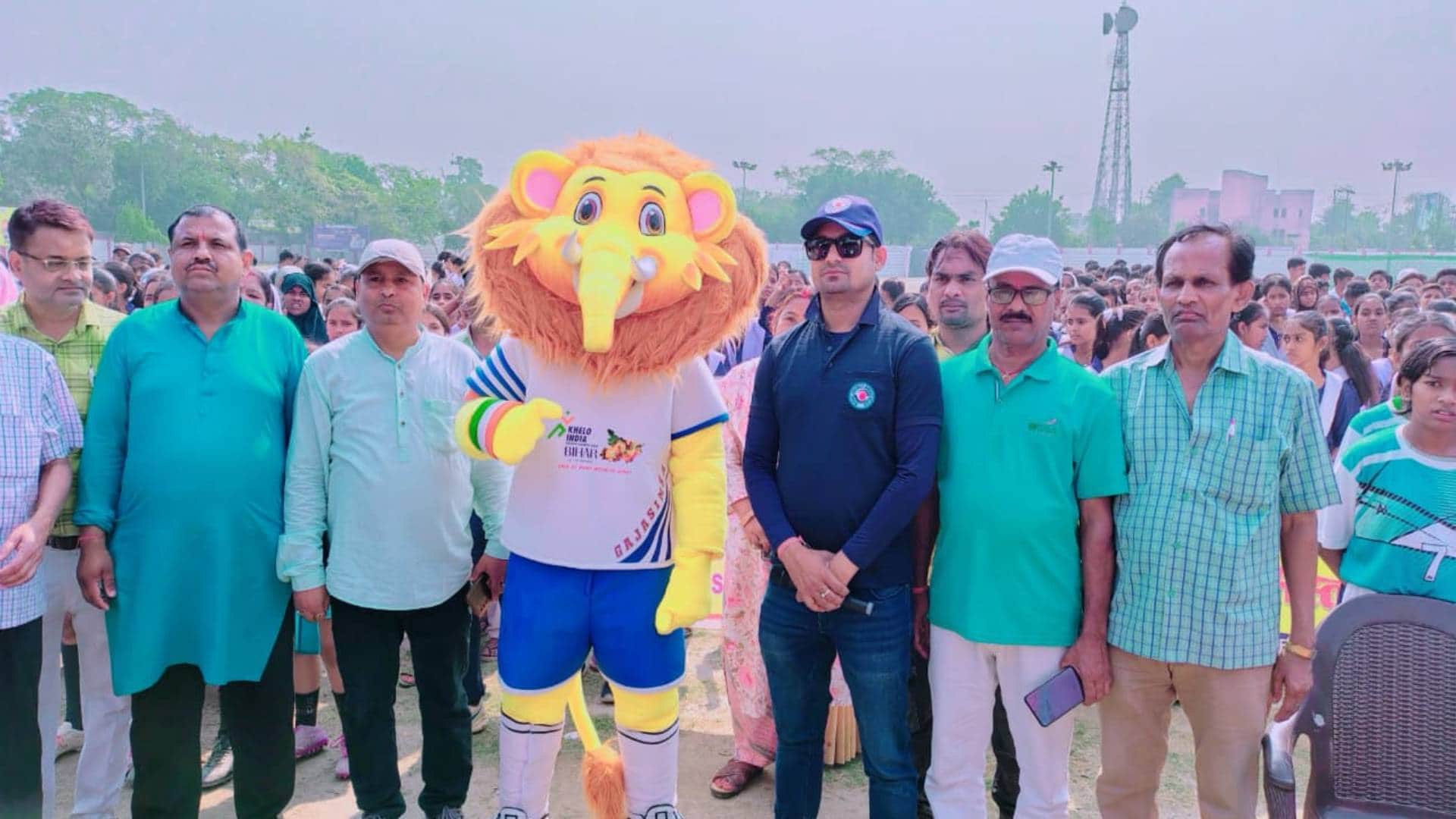 Khelo India Youth Games 2025 Mashal Gaurav Yatra gets grand welcome in Samastipur see photos