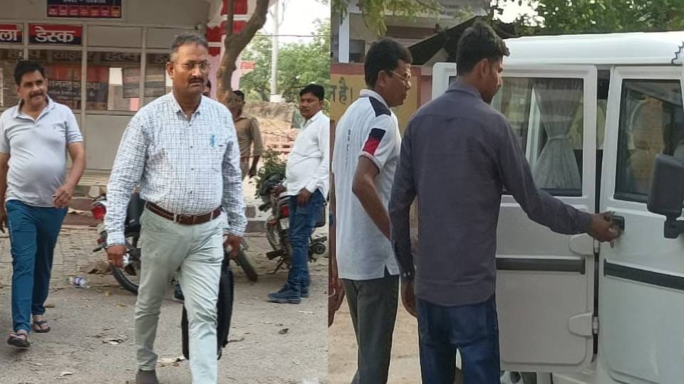 Anti-corruption team caught police inspector red-handed taking bribe in Raebareli