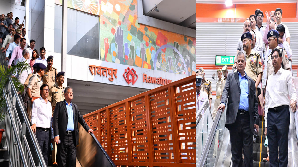 Kanpur: Chief Secretary and DGP reached Geetanagar from Nayaganj in nine minutes by metro
