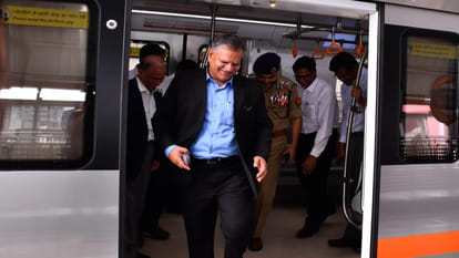 Kanpur: Chief Secretary and DGP reached Geetanagar from Nayaganj in nine minutes by metro