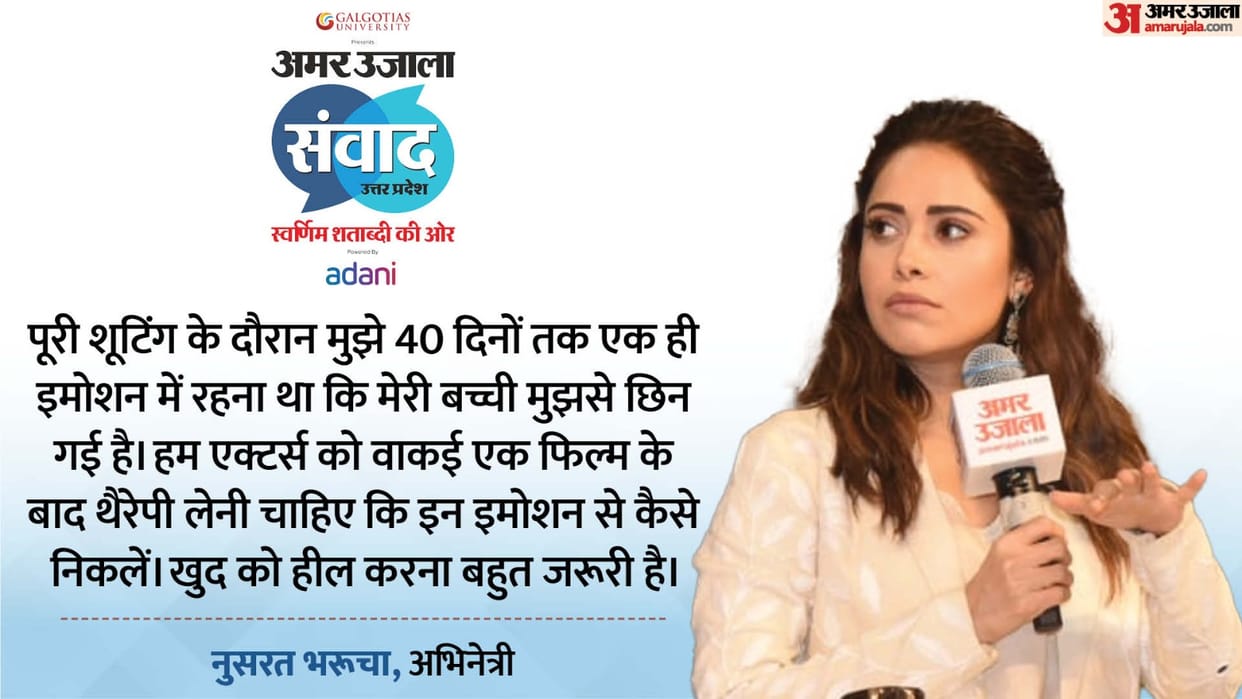 Samwad 2025: Chhorii 2 star Nushrratt Bharuccha Director Vishal Furia talks about cinema at Amar Ujala Samwad