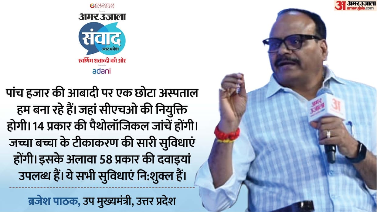 Samwad 2025 Lucknow UP Deputy Chief Minister Brajesh Pathak participated in Amar Ujala Samvad program
