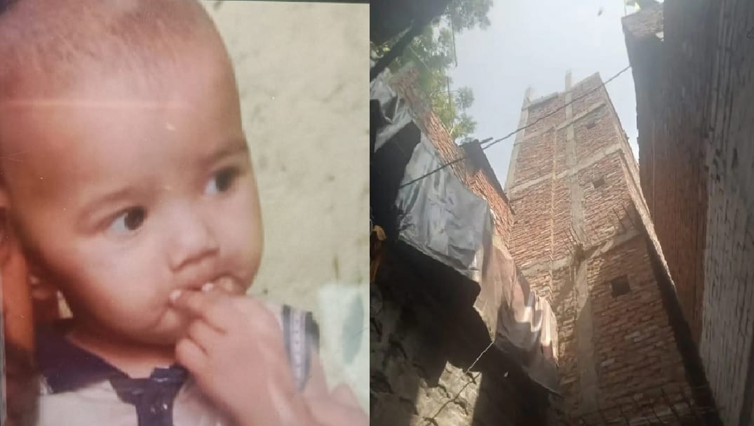 Kanpur Brick fell on the head of an innocent child from the sixth floor death accident happened while playing