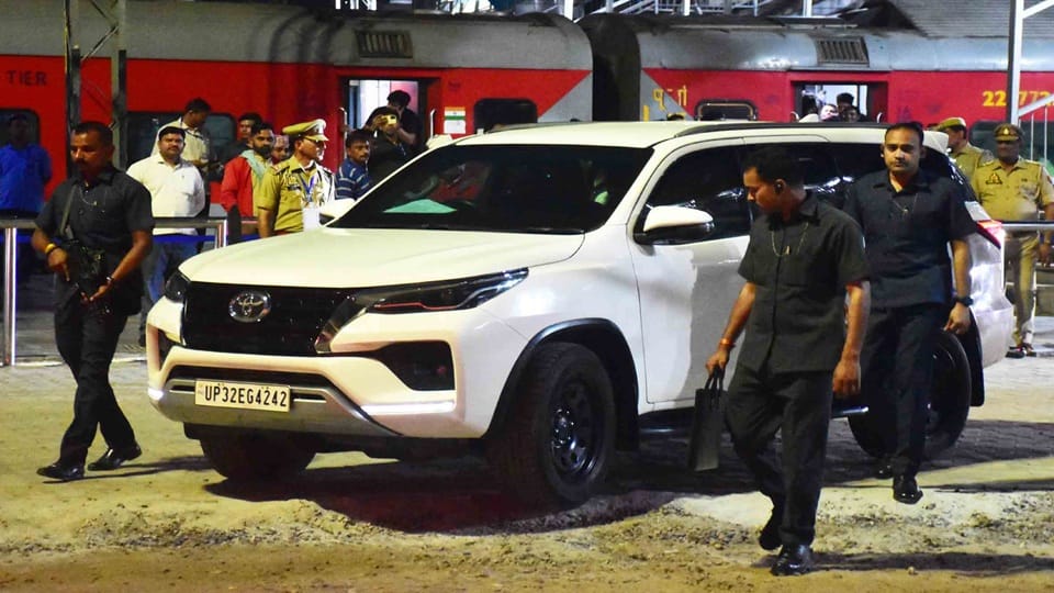 Security of Mohan Bhagwat Aligarh Visit