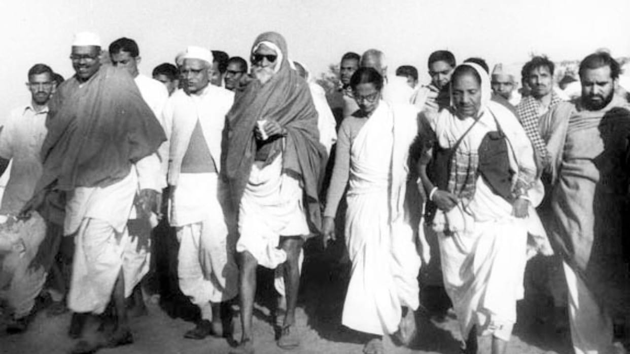vinoba bhave known for Bhoodan Movement 75th anniversary Bhudan Andolan ka Amrit Mahotsav