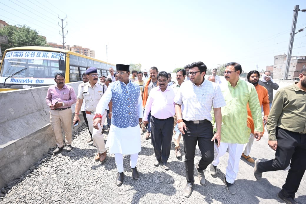 Bhopal: Construction work of Bhopal's Aishbagh ROB delayed, Minister Sarang expressed displeasure, work will b