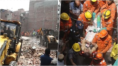 Mustafabad Building Collapsed bodies have been recovered so far many more still buried under rubble