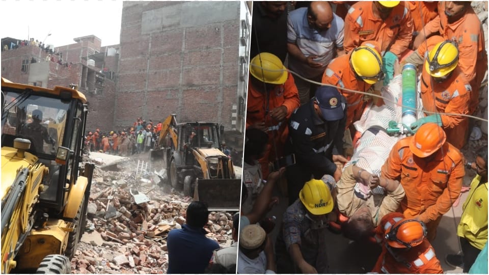Mustafabad Building Collapsed See photos of relief and rescue operations