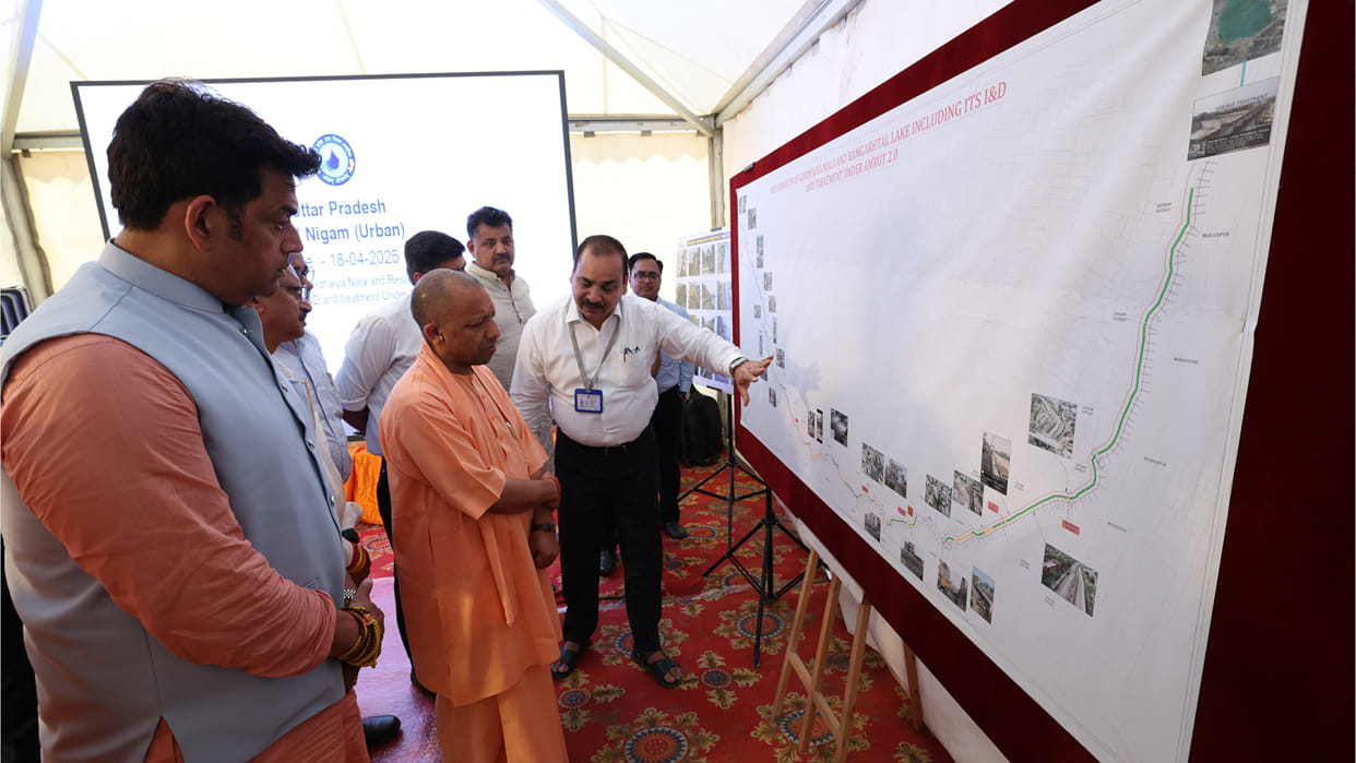 Complete the construction of Gorakhpur's Godhoiya drain by May. CM Yogi inspected and gave instructions