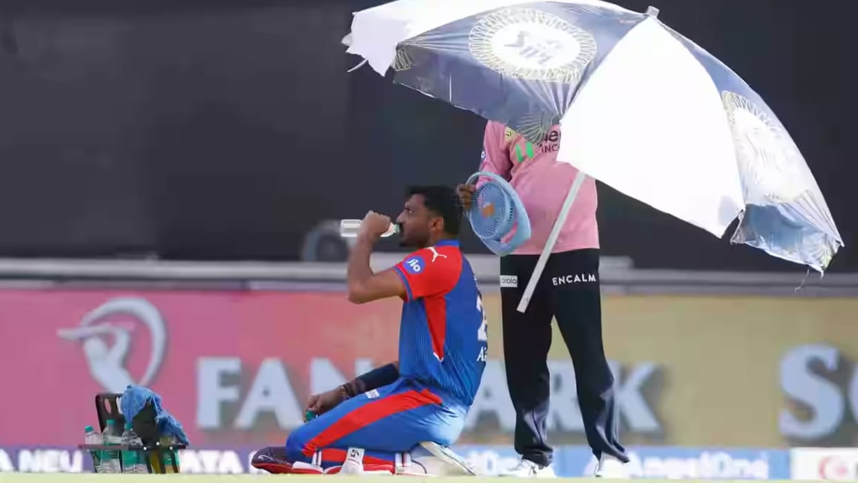 Excessive heat in Ahmedabad takes toll on players during DC vs GT IPL 2025 Ishant Sharma Axar Patel struggled