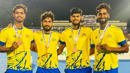 Hockey Venus Club defeated Rainbow Club 7 with 5 goals including hat-trick of Monika