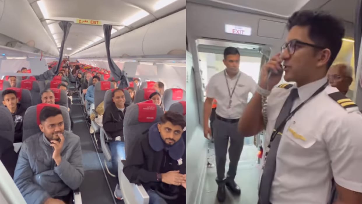 Pilot Special Announcement For His Mother During On Boarding Flight Video Goes Viral Wins Netizen Hearts