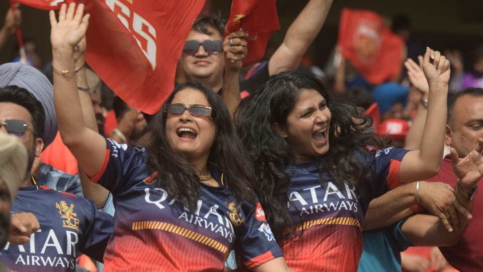 Punjab Kings and RCB IPL match in New Chandigarh see photos