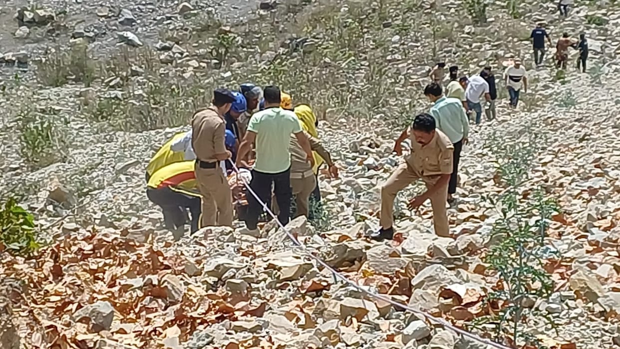 Tehri Accident two-wheeler fell into ditch in Narendra Nagar our people were on it one woman died