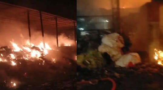 Kanpur Fire A massive fire broke out in factory due to short circuit 10 fire engines brought it under control
